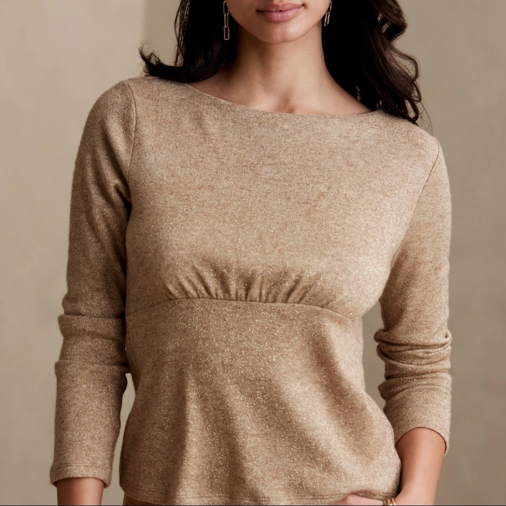 BANANA REPUBLIC KNIT LUREX TOP